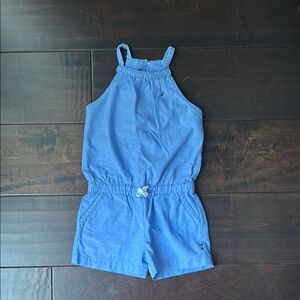 Nautica Denim Romper Braided 12m